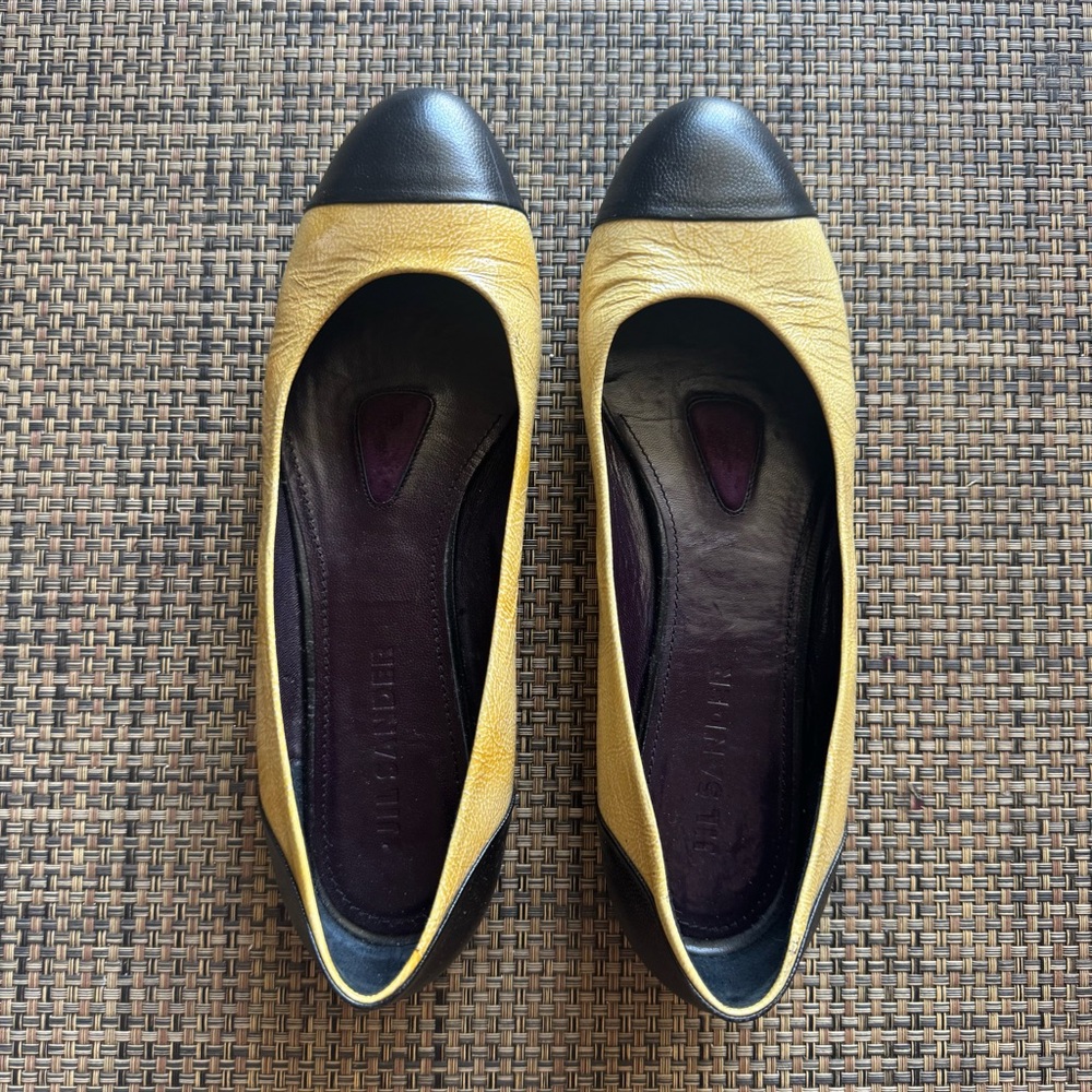 Vintage Jil Sander Cap Toe Ballet Flats size 39